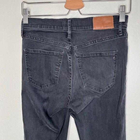 Madewell Womens Black Denim 9" High-Riser Skinny Skinny Jeans Size 26 - Picture 3 of 12